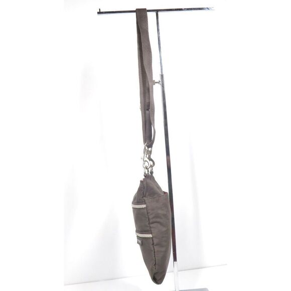 Baggallini BROWN Three Zip Nylon Crossbody Shoulder Bag Organizer - Picture 3 of 10